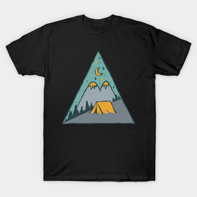 Camp Triangle T-Shirt by quilimo